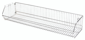 Modular Wire Stacking Basket, 36"W x 20"D x 12"H, 110 lb. capacity, Chrome, 0, Carbon Steel, 203612BC