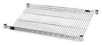 Wire Shelf, slanted, 36"W x 24"D, Galvanized, 0, Carbon Steel, 2436SL