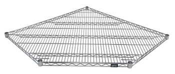 Shelf, wire, 5 sided, Chrome, 0, Carbon Steel, 2442CRNC