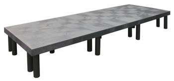 Polymer Dunnage Rack, solid, 2700 lb. load capacity, Black, 0, Polythylene, 963612DPS