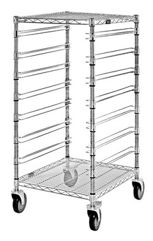 Bin Cart, mobile, conductive, Chrome, 0, Carbon Steel, BC212439M7CO