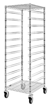 Bin Cart, mobile, conductive, Chrome, 0, Carbon Steel, BC212469M11CO