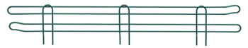 Back/Side Ledge, 36"W x 4"H, green epoxy antimicrobial finish, Epoxy Coated, Green, 0, Carbon Steel, BL36P