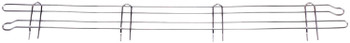 Back Ledge, 60"W x 4"H, chrome plated finish, Chrome, 0, Carbon Steel, BL60