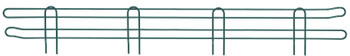 Back Ledge, 72"W x 4"H, green epoxy antimicrobial finish, Epoxy Coated, Green, 0, Carbon Steel, BL72P