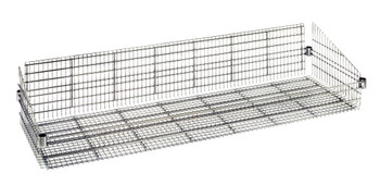 Basket, post mount, 24"W x 60"L x 10"H, Chrome, 0, Carbon Steel, BSK2460C