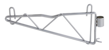 Cantilever Single Shelf Post Wall Mount, (2) 12" single post cantilever arms, (4) post mount brackets, Chrome, 0, Carbon Steel, CB12