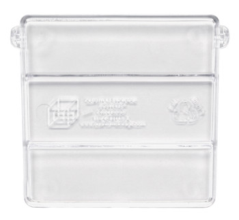 Cross Divider, (3) divider slots, for bin (QUS238), Clear, 0, Polystyrene, CRDUS238CL