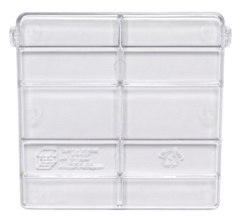 Cross Divider, (3) divider slots, for bin (QUS248), Clear, 0, Polystyrene, CRDUS248CL