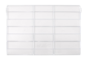Cross Divider, (3) divider slots, for bin (QUS270), Clear, 0, Polystyrene, CRDUS270CL