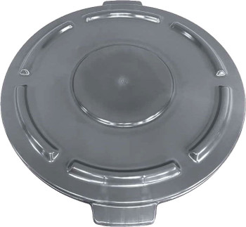 Crusader Round Heavy-duty Utility Container Lid, 22" Dia., for 32 Gallon trash can, White, 0, Polyethylene, CTC-L32WT