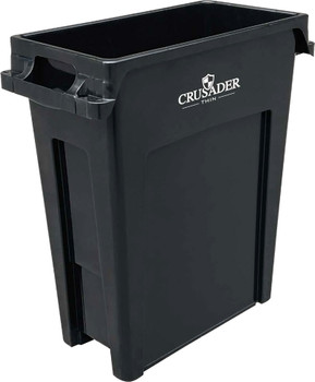 Crusader Thin Contianer, 23 Gallon, 22"D x 11"W x 30"H, Gray, 0, Polypropylene, CTH-23GY