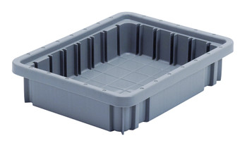 Dividable Grid Container, 10-7/8"L x 8-1/4"W x 2-1/2"H, gray, Gray, Gray, Polypropylene, DG91025GYCS