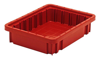 Dividable Grid Container, 10-7/8"L x 8-1/4"W x 2-1/2"H, red, Red, Red, Polypropylene, DG91025RD