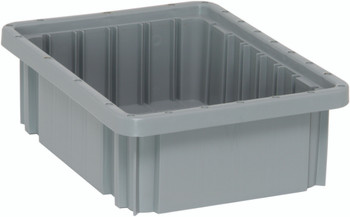 Dividable Grid Container, 10-7/8"L x 8-1/4"W x 3-1/2"H, gray, Gray, Gray, Polypropylene, DG91035GYCS