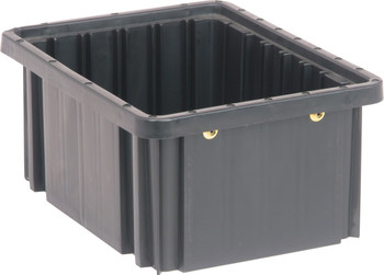 Dividable Grid Container, conductive, 10-7/8"L x 8-1/4"W x 5"H, Black, Black, ESD, DG91050CO