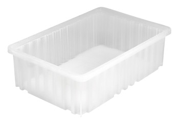 Dividable Grid Container, 16-1/2"L x 10-7/8"W x 5"H, clear, Clear, Clear, Polypropylene, DG92050CL