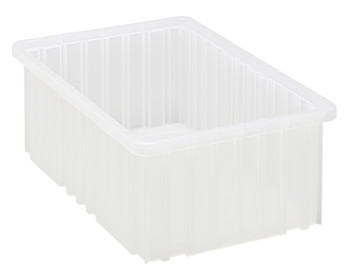 Dividable Grid Container, 16-1/2"L x 10-7/8"W x 6"H, clear, Clear, Clear, Polypropylene, DG92060CL