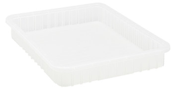 Dividable Grid Container, 22-1/2"L x 17-1/2"W x 3"H, clear, Clear, Clear, Polypropylene, DG93030CLCS