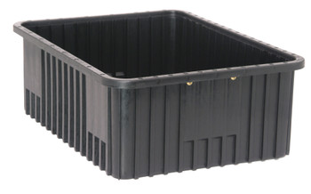 Dividable Grid Container, conductive, 22-1/2"L x 17-1/2"W x 8"H, Black, Black, ESD, DG93080COCS