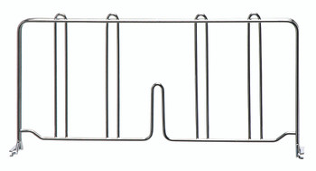Wire Shelf Divider, 12"D x 8"H, chrome plated finish, Chrome, 0, Carbon Steel, DIV12