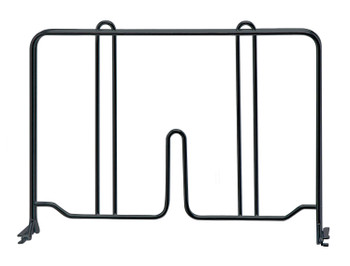 Wire Shelf Divider, 12"D x 8"H, black epoxy antimicrobial finish, Epoxy Coated, Black, 0, Carbon Steel, DIV12BK