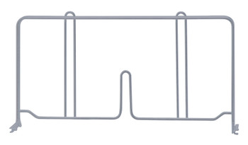 Wire Shelf Divider, 14"D x 8"H, gray epoxy antimicrobial finish, Epoxy coated, Gray, 0, Carbon Steel, DIV14GY