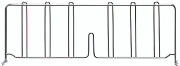 Wire Shelf Divider, 21"D x 8"H, chrome plated finish, Chrome, 0, Carbon Steel, DIV21