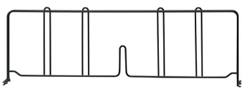 Wire Shelf Divider, 21"D x 8"H, black epoxy antimicrobial finish, Epoxy Coated, Black, 0, Carbon Steel, DIV21BK