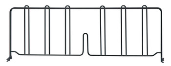 Wire Shelf Divider, 24"D x 8"H, black epoxy antimicrobial finish, Epoxy Coated, Black, 0, Carbon Steel, DIV24BK