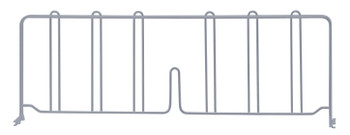 Wire Shelf Divider, 24"D x 8"H, gray epoxy antimicrobial finish, Epoxy coated, Gray, 0, Carbon Steel, DIV24GY