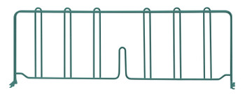 Wire Shelf Divider, 24"D x 8"H, green epoxy antimicrobial finish, Epoxy Coated, Green, 0, Carbon Steel, DIV24P