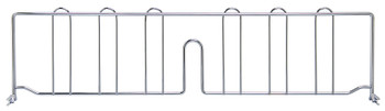 Wire Shelf Divider, 24"D x 6"H, chrome plated finish, Chrome, 0, Carbon Steel, DIV24X6