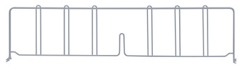 Wire Shelf Divider, 30"D x 8"H, gray epoxy antimicrobial finish, Epoxy coated, Gray, 0, Carbon Steel, DIV30GY