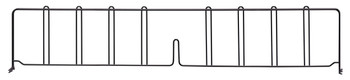Wire Shelf Divider, 36"D x 8"H, black epoxy antimicrobial finish, Epoxy Coated, Black, 0, Carbon Steel, DIV36BK