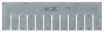 Long Divider, for use with DG92050, gray (pack of 6), Gray, 0, Polypropylene, DL92050