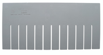 Long Divider, for use with DG92080, gray (pack of 6), Gray, 0, Polypropylene, DL92080