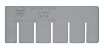 Short Divider, for use with DG91035, gray, Gray, 0, Polypropylene, DS91035