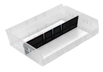 Bin Divider, for bin QSB118 and QSB122 (pack of 24), Black, 0, TPP-40, DSB118/122