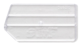 Bin Divider, clear, for bin QUS210 (pack of 6), Clear, 0, Polystyrene, DUS210CL