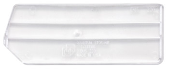 Bin Divider, clear, for bin QUS220 (pack of 6), Clear, 0, Polystyrene, DUS220CL
