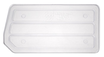 Bin Divider, clear, for bin QUS221 (pack of 6), Clear, 0, Polystyrene, DUS221CL