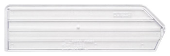 Bin Divider, clear, for bin QUS224 (pack of 6), Clear, 0, Polystyrene, DUS224CL