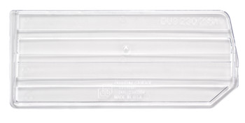 Bin Divider, clear, for bins QUS230 and QUS235 (pack of 6), Clear, 0, Polystyrene, DUS230/235CL