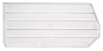 Bin Divider, clear, for bins QUS240 and QUS250 (pack of 6), Clear, 0, Polystyrene, DUS240/250CL