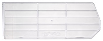 Bin Divider, clear, for bin QUS248 (pack of 6), Clear, 0, Polystyrene, DUS248CL