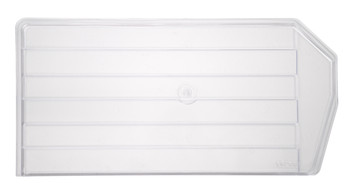 Bin Divider, clear, for bin QUS265 (pack of 6), Clear, 0, Polystyrene, DUS265CL