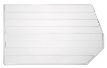 Bin Divider, clear, for bin QUS270 (pack of 6), Clear, 0, Polystyrene, DUS270CL