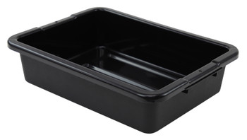 Bussing Tub, 15"W x 20"L x 5"H, ribbed bottom, Black, Black, Polypropylene, FSB-20155RBK