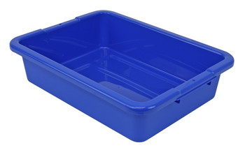 Bussing Tub, 15"W x 20"L x 5"H, ribbed bottom, Blue, Blue, Polypropylene, FSB-20155RBL